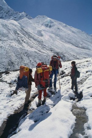 Foto de Trekking al campamento base del Everest, Nepal - Imagen libre de derechos