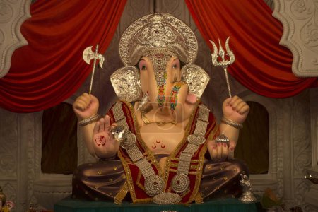 Idol des Herrschers Ganesha, Pune, Maharashtra, Indien, Asien
