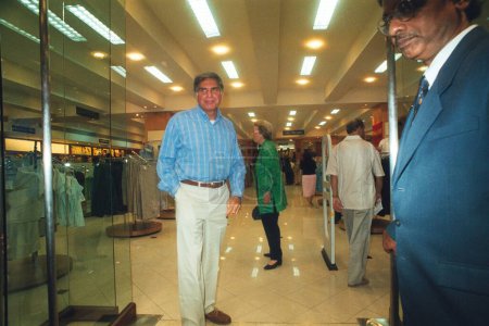 Photo for Indian business Ratan Tata in showroom chairman and managing director of Tata - Royalty Free Image