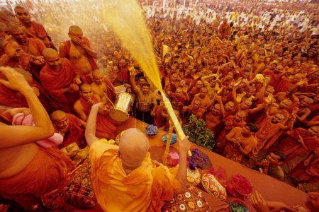 Foto de Festival Holi en Swaminarayan, Sawzashtra, Gujarat, India - Imagen libre de derechos