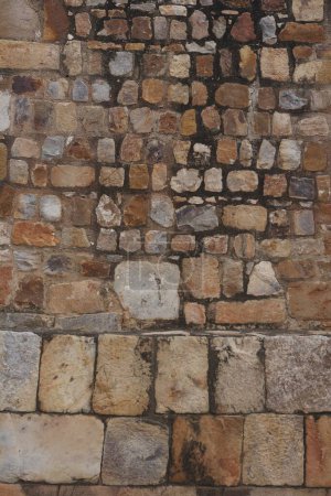 Photo for Stone wall in Qutb Minar complex ; Delhi sultanate ; Delhi ; India UNESCO World Heritage Site - Royalty Free Image