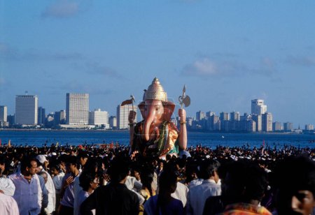 Foto de Festival del Señor Ganesh en Bombay, Maharashtra, India - Imagen libre de derechos