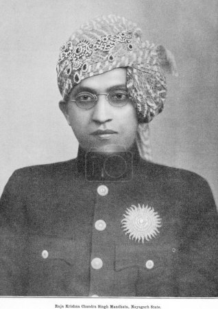 Photo for Princes of India, Raja Krishna Chandra Singh Mandhata, Nayagarh State, Orissa, India - Royalty Free Image