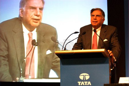 Foto de Ratan Tata Presidente Tata Group y Tata Motors, Bombay Mumbai, Maharashtra, India - Imagen libre de derechos