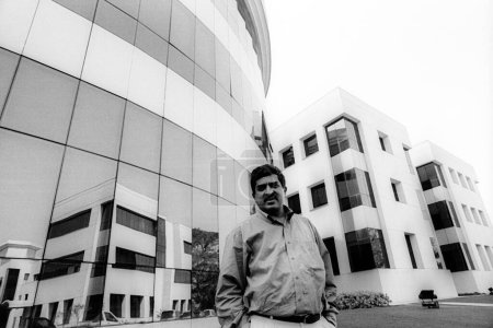Photo for Chief Executive Officer and director of Infosys Nandan Nilenkani at Infosys campus, Bangalore, Karnataka, India - Royalty Free Image