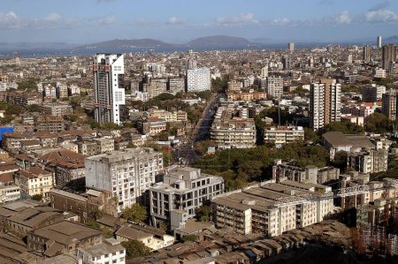 Photo for Aerial view of Mumbai city , Bombay Mumbai , Maharashtra , India - Royalty Free Image