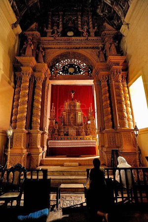 Téléchargez les photos : À l'intérieur de la basilique de Bom Jesus du XVIIe au XVIIIe siècle, Old Goa, Inde - en image libre de droit
