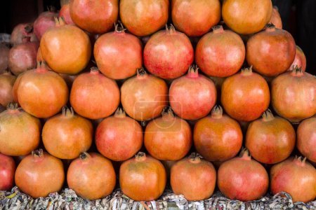 Photo for Pomegranate fruit, varanasi, uttar pradesh, india, asia - Royalty Free Image