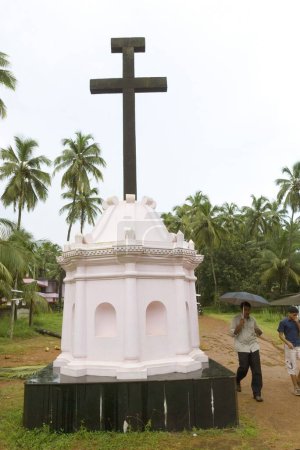 Photo for Holy cross in St. Marys Orthodox Syrian Church at Arthat near Kunnamkulam ; Kerala ; India - Royalty Free Image