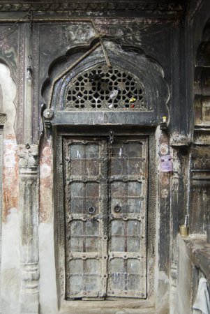 Porte de Haveli ou manoir ; Shekhawati ; Rajasthan ; Inde