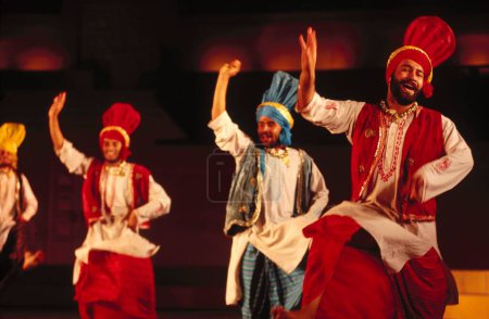 Photo for Folk dance Bhangra, punjab, India - Royalty Free Image