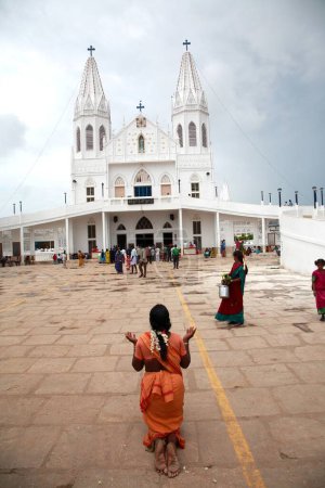 Iglesia de nuestra señora de buena salud llamada nuestra señora de Vailankanni, Vailankanni Velanganni, Nagapattinam Nagappattinam, Tamil Nadu, India   