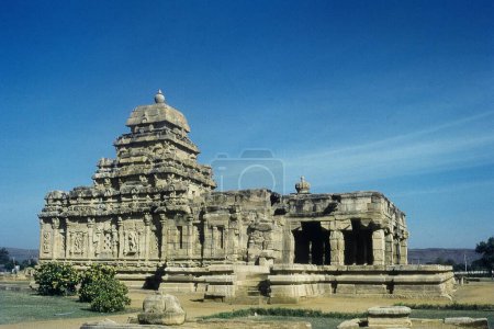 Extérieur du temple de Pattadakal, Karnataka, Inde, Asie