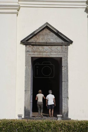 Téléchargez les photos : Porte d'entrée, église de Saint François d'Assise, construite en 1521 après JC, site du patrimoine mondial de l'UNESCO, Old Goa, Velha Goa, Inde - en image libre de droit