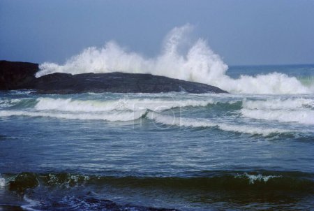 waves ; kovalam beach ; trivandrum ; kerala ; india