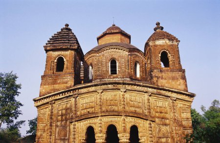 Téléchargez les photos : Temple Shyamroy en terre cuite, Vishnupur, Bengale occidental, Inde - en image libre de droit