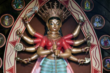 Photo for Statue of goddess durga at kolkata , Calcutta , India - Royalty Free Image