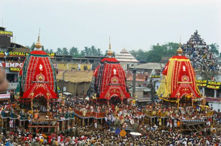 Téléchargez les photos : Rath yatra Rathyatra festival de la voiture le voyage de Jagannath, puri, orissa, Inde - en image libre de droit