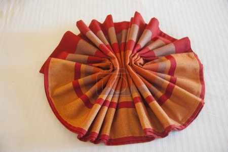 Table napkin decorative, mahindra resort, coorg, karnataka, india, asia
