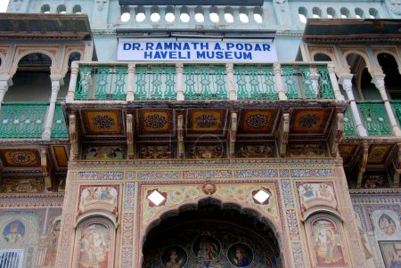 Entrée du Musée Poddar Haveli ; Nawlgarh ; Rajasthan ; Inde