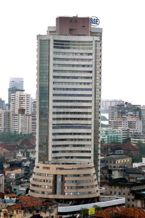 Foto de Bombay Stock Exchange building BSE en Bombay ahora Mumbai, Maharashtra, India - Imagen libre de derechos