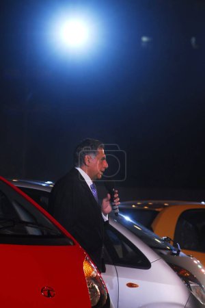 Photo for Ratan Tata launch Car, Nano, India, Asia - Royalty Free Image