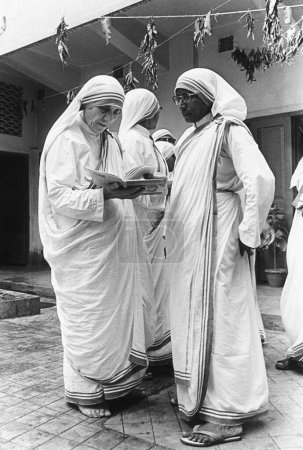 Foto de Misioneros de la Caridad Madre Teresa en Nirmal Hariday, Kalighat, Calcuta - Imagen libre de derechos