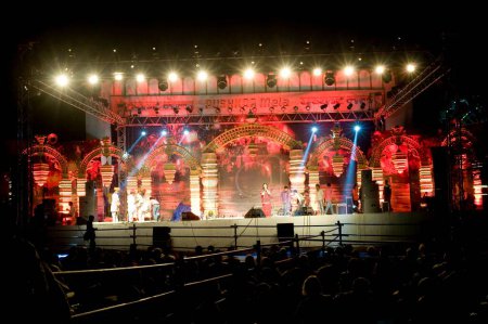 Photo for Stage performance, pushkar mela, rajasthan, india, asia - Royalty Free Image