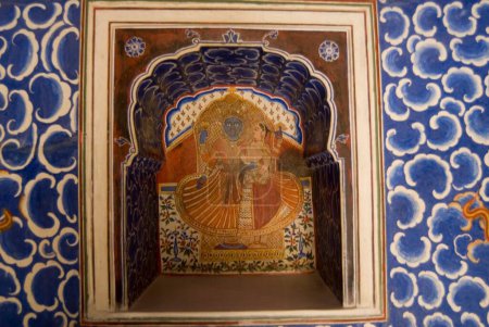Téléchargez les photos : Peinture dans le fort Junagarh ; Bikaner ; Rajasthan ; Inde - en image libre de droit