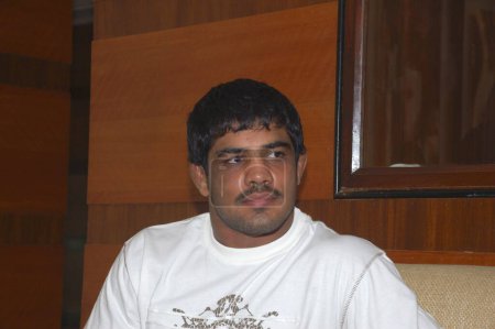 Foto de Luchador olímpico sushil kumar, India - Imagen libre de derechos