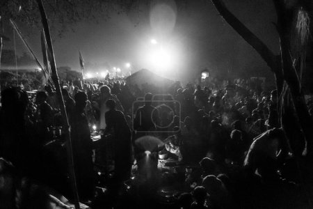Foto de Noche de ganga sagar kolkata oeste bengala India Asia - Imagen libre de derechos