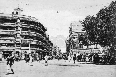 Photo for Old vintage photo of kalbadevi road mumbai maharashtra India - Royalty Free Image