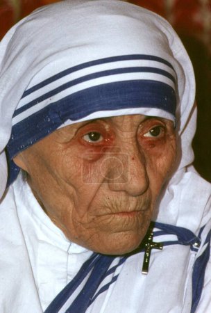 Foto de Ganador del premio noble más prestigioso de la trabajadora social Madre Teresa, India - Imagen libre de derechos