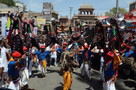 Téléchargez les photos : Ram navami procession jodhpur rajasthan, Inde, Asie - en image libre de droit