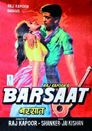 Photo for Indian bollywood Film poster of barsaat India - Royalty Free Image