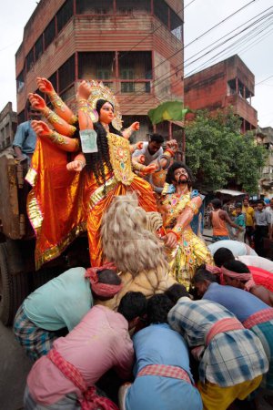 Foto de Durga festival Bengala Occidental Calcuta India Asia - Imagen libre de derechos
