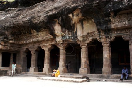 Téléchargez les photos : Patrimoine mondial de l'UNESCO Grottes Ajanta dans le Maharashtra ; Inde - en image libre de droit
