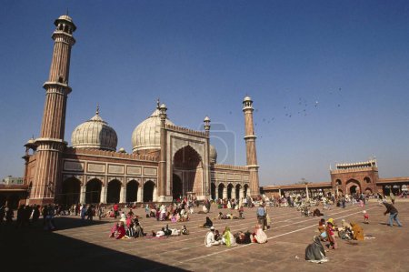 Téléchargez les photos : Jama masjid dargah vendredi Mosquée, delhi, Inde - en image libre de droit