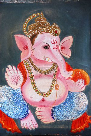 Foto de Pintura del señor Ganesha - Imagen libre de derechos