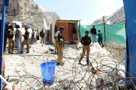 Téléchargez les photos : Pèlerin amarnath yatra, Jammu Cachemire, Inde, Asie - en image libre de droit