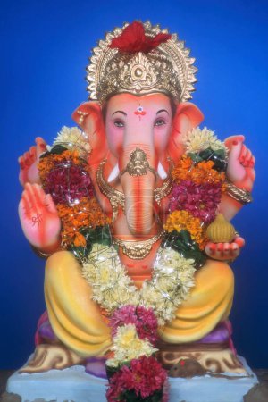 Téléchargez les photos : Idole de Ganesh ganpati Festival, mumbai bomay, maharashtra, Inde - en image libre de droit