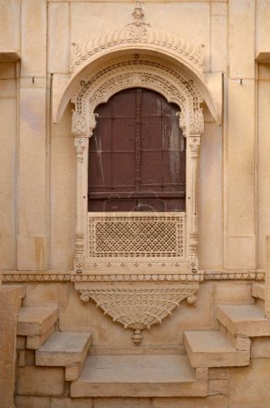 windows, Jaisalmer fort, Jaisalmer, Rajasthan, India, Asia