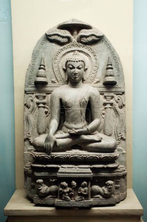 Buda sakyamuni en el museo vadodara Gujarat India Asia