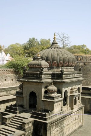 Photo for Lord Ganesh temple in fort complex at Maheshwar near Ujjain ; Madhya Pradesh ; India - Royalty Free Image