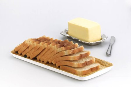 Foto de Rebanadas de pan integral y mantequilla, India - Imagen libre de derechos
