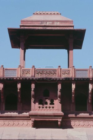 Photo for View of Balcony, Red Fort, Agra, Uttar Pradesh, India, Asia - Royalty Free Image