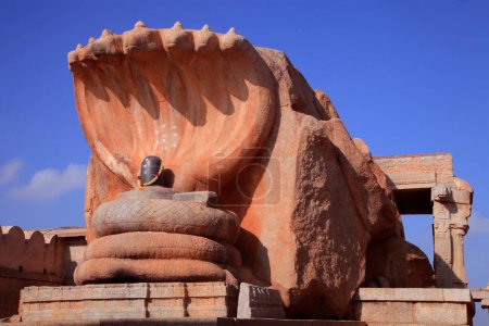 Photo for Monolithic nagalinga, veerabhadra temple, lepakshi, karnataka, India, Asia - Royalty Free Image