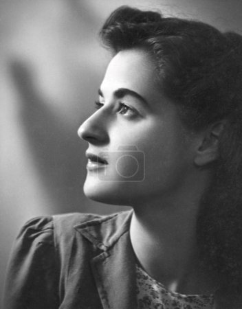 Photo for British girl portrait in studio, Kulri, Mussoorie,  Uttar Pradesh, India 1940s - Royalty Free Image