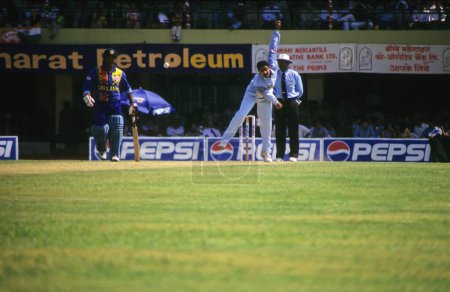 Photo for India Sri Lanka Cricket Match at Wankhede Stadium, Mumbai, Maharashtra, India - Royalty Free Image