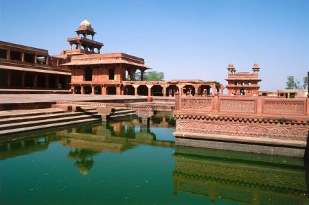 Photo for Anuptalao , panch mahal and Diwan-e-aam , Fatehpur Sikri , Agra , uttar Pradesh , India - Royalty Free Image